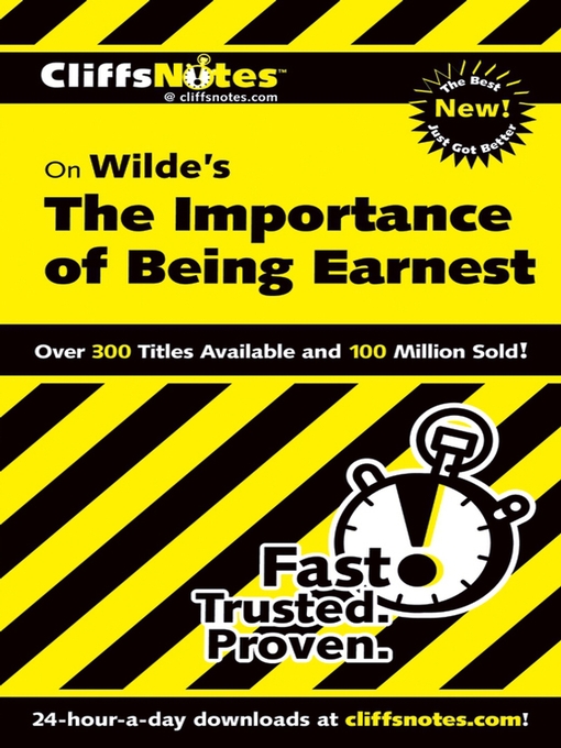 Title details for CliffsNotes on The Importance of Being Earnest by Susan Van Kirk - Available